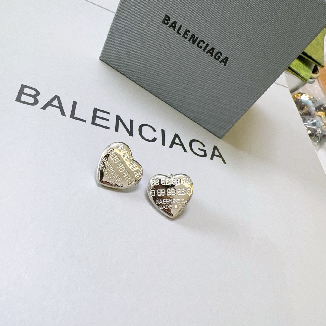 Balenciaga Baby Heart Earrings