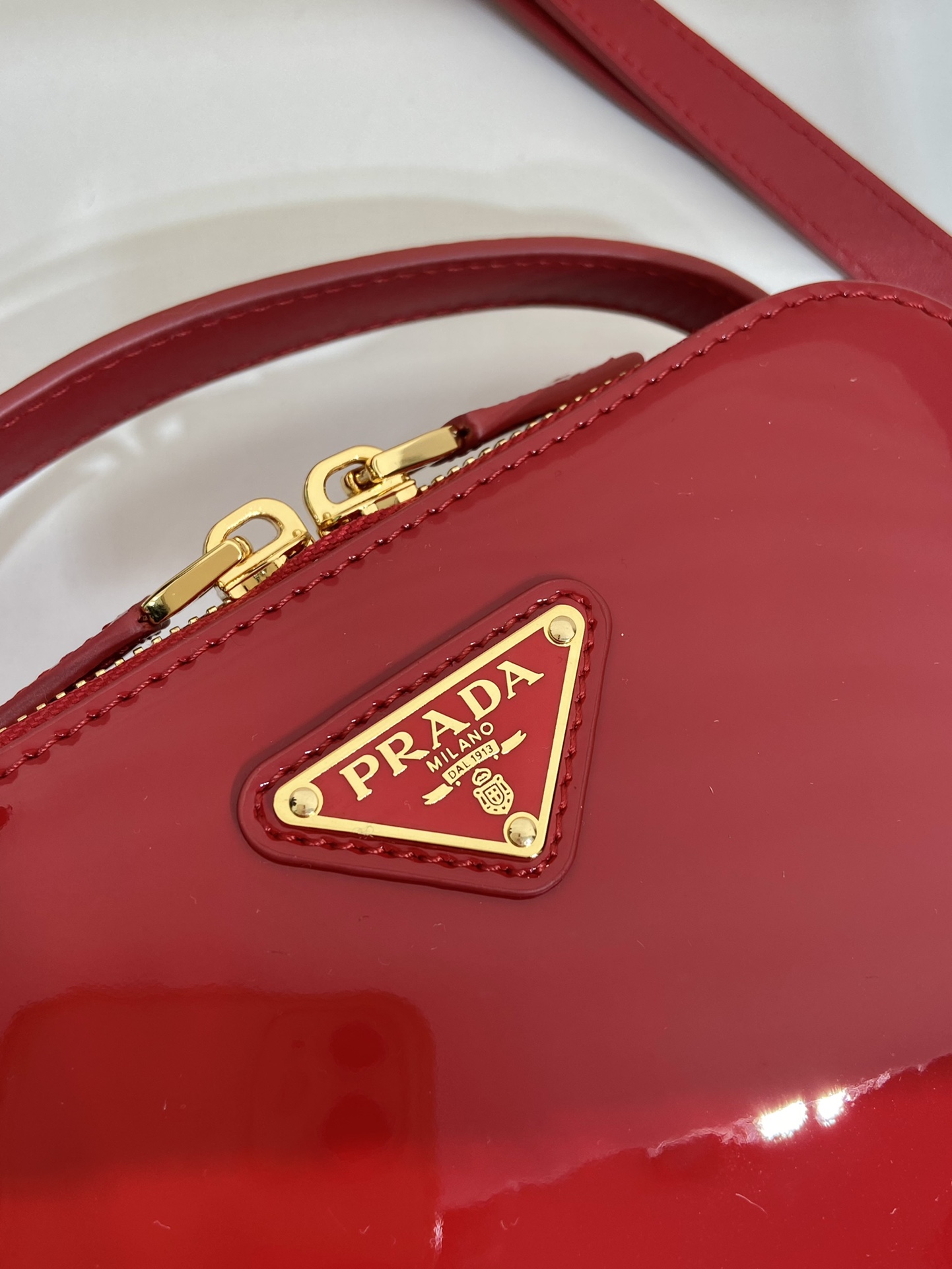 Prada Patent Leather Mini Bag 1BH206