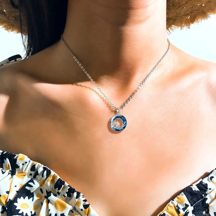 Around Me Phoenix Crystal Necklace