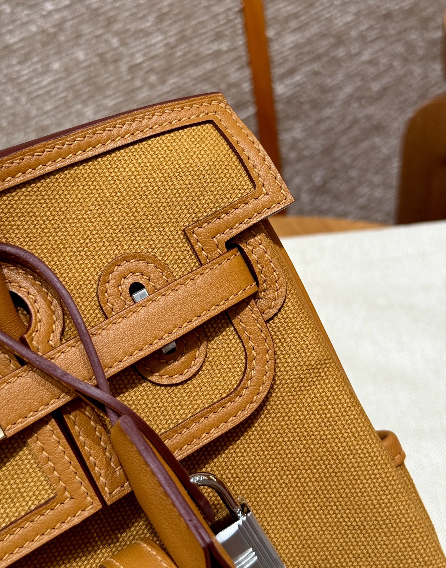 Hermes Birkin cargo 2SSesame handbag (handmade to order)