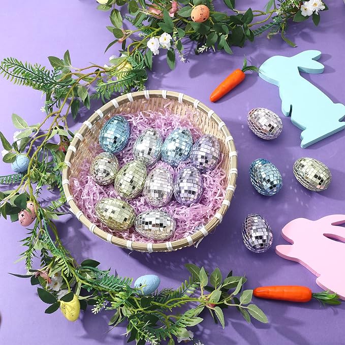 🎁💖Early Easter Sale- 50%OFF🎁🥚Mirrored Disco Easter Eggs,Fillable Easter Eggs-4PCS /Packages