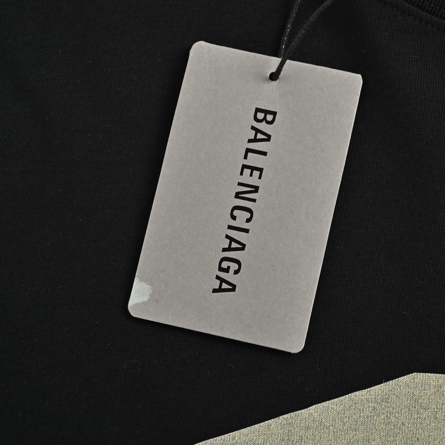 Balenciaga yellow glue tape printed short sleeves