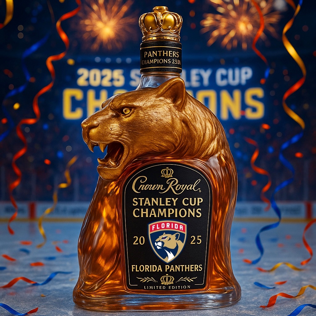 🎉Florida Panthers 2025 Championship Whiskey Bottle!