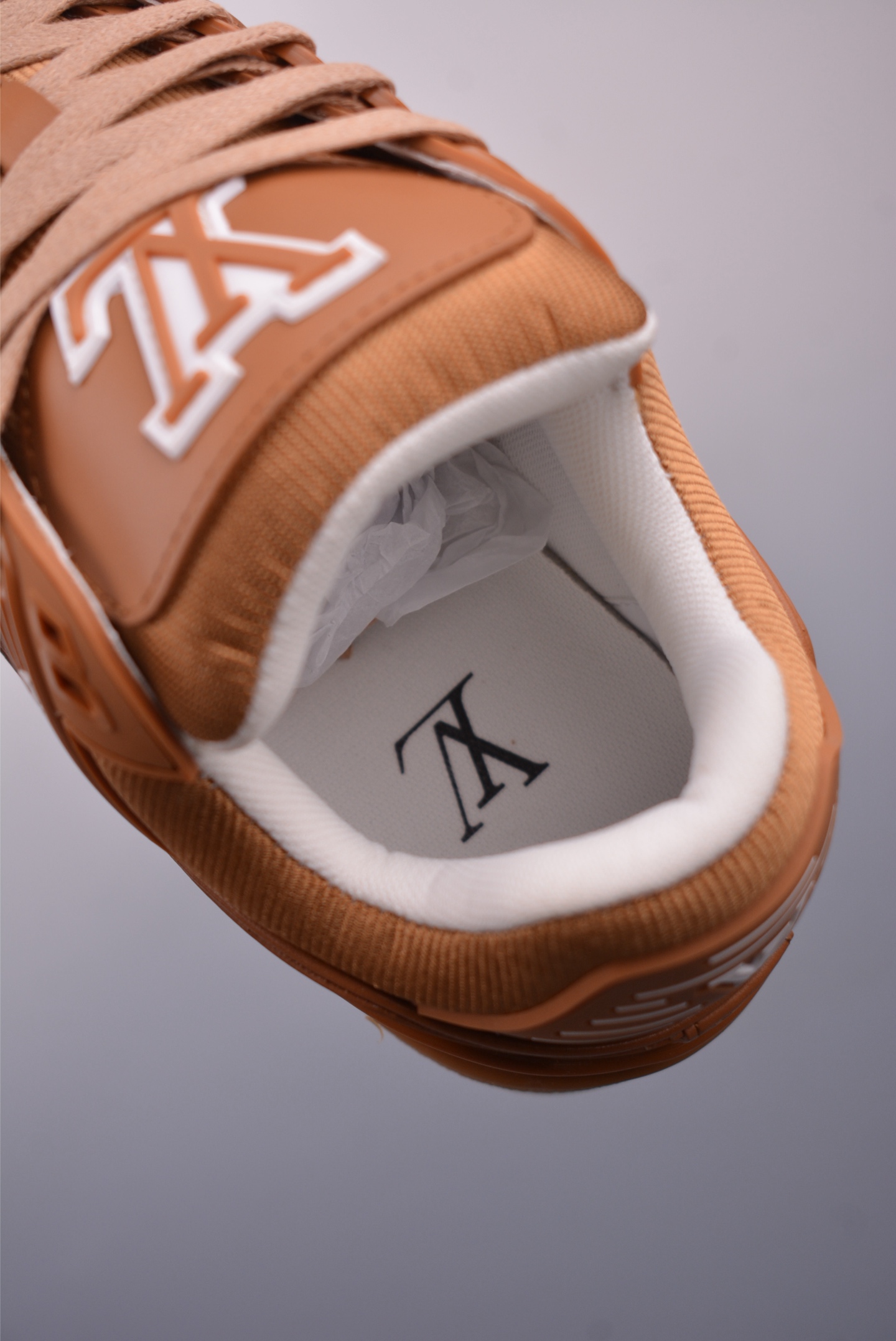 Louis Vuitton Trainer Sneaker Low “Leather Brown” 1AHTSB