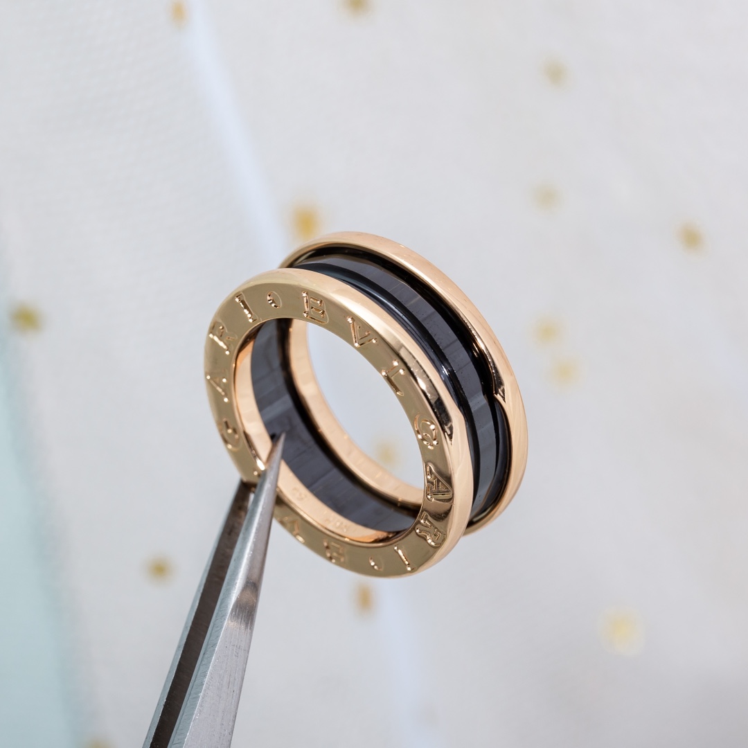 Bulgari Narrow Ceramic Ring