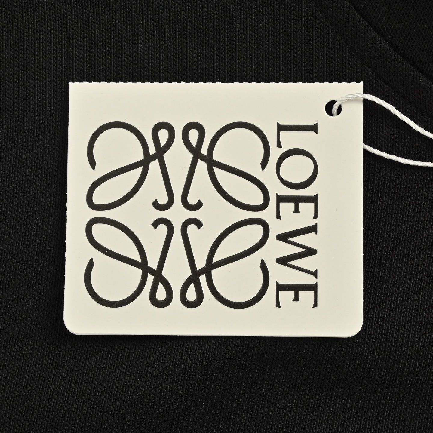 Loewe 25Fw hollow laminated lettering hooded sweatshirt