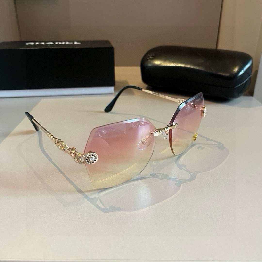 Chanel rimless sunglasses