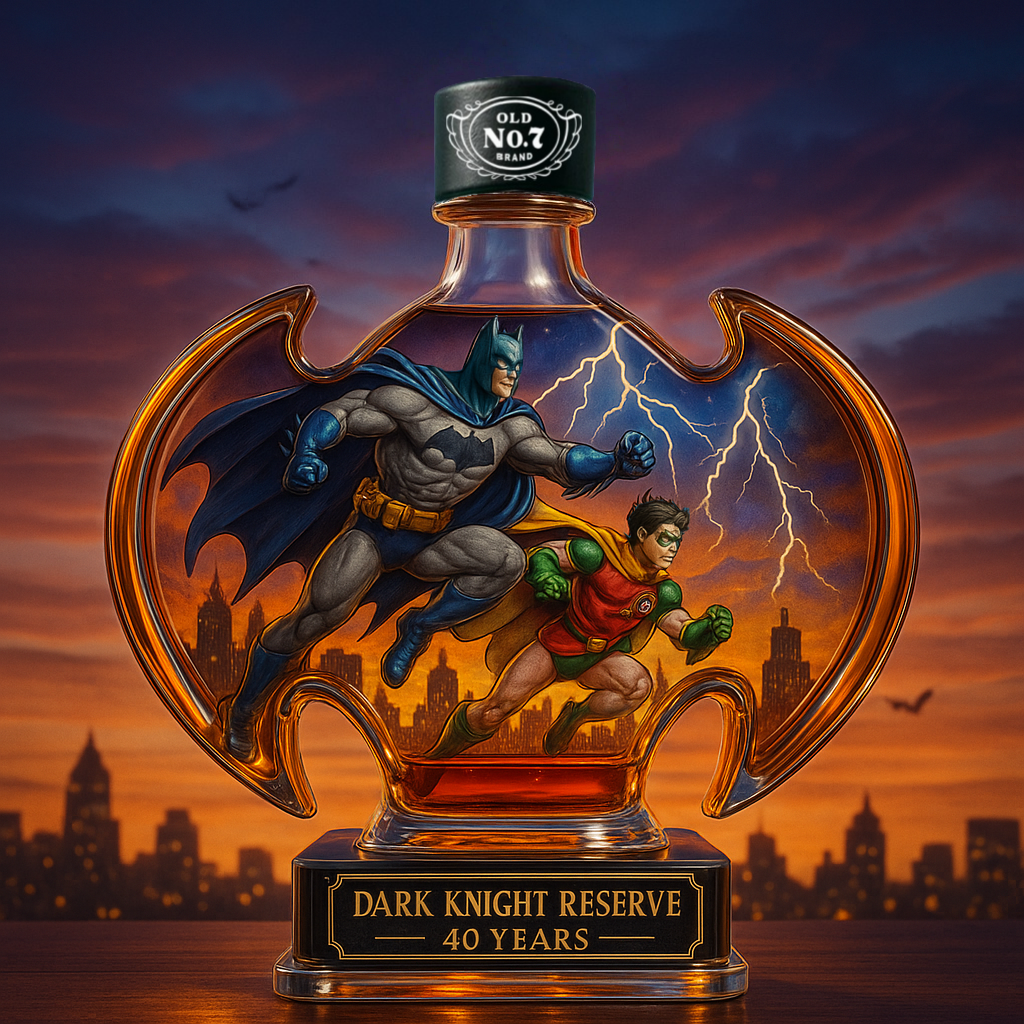 Dark Knight Reserve 40th Anniversary Limited Edition Whiskey Bottle