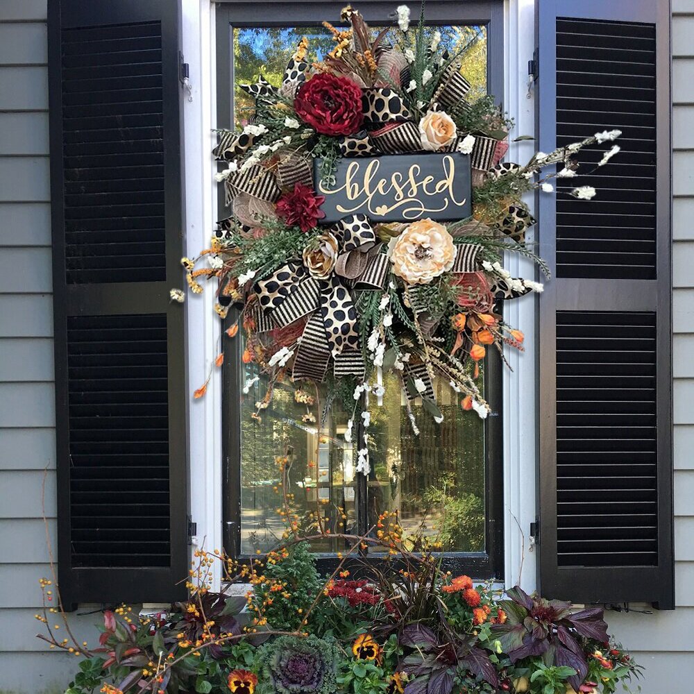 Autumn Sale🎃Fall Cheetah Wreath-Year Round Wreath (48% Discount)