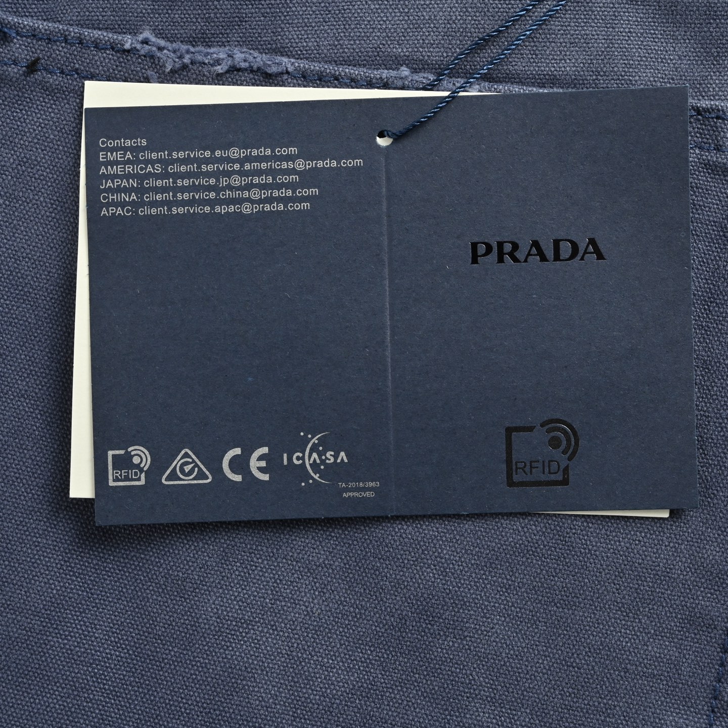 Prada 25ss French timber-cut jeans