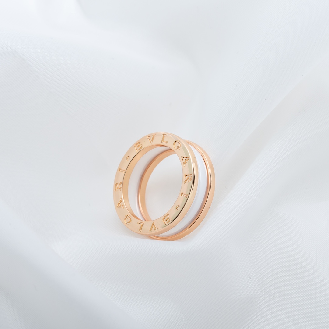 Bulgari Narrow Ceramic Ring
