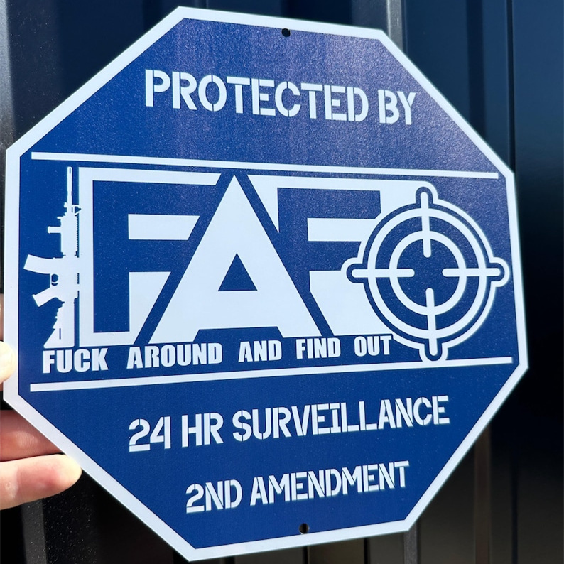 FAFO Security Sign