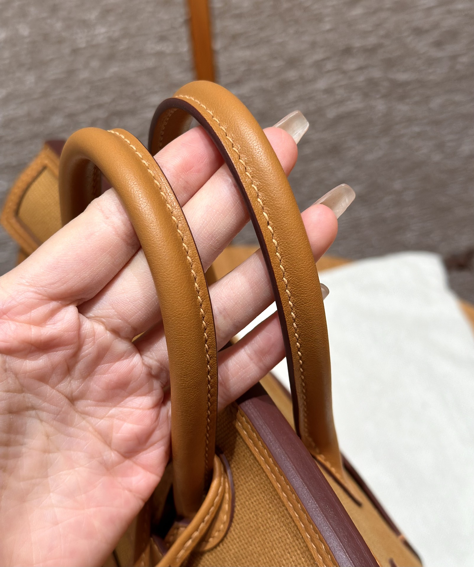 Hermes Birkin cargo 2SSesame (handmade to order)