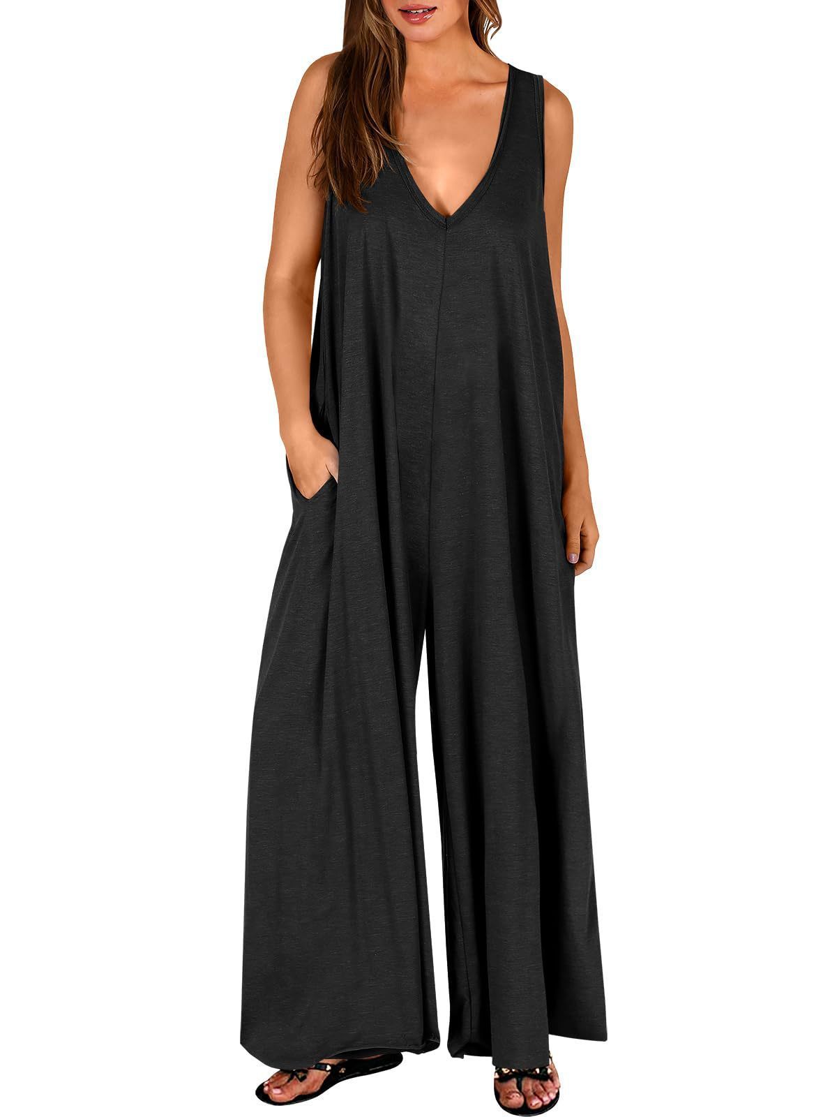 Casual Women's Jumpsuit with Pockets