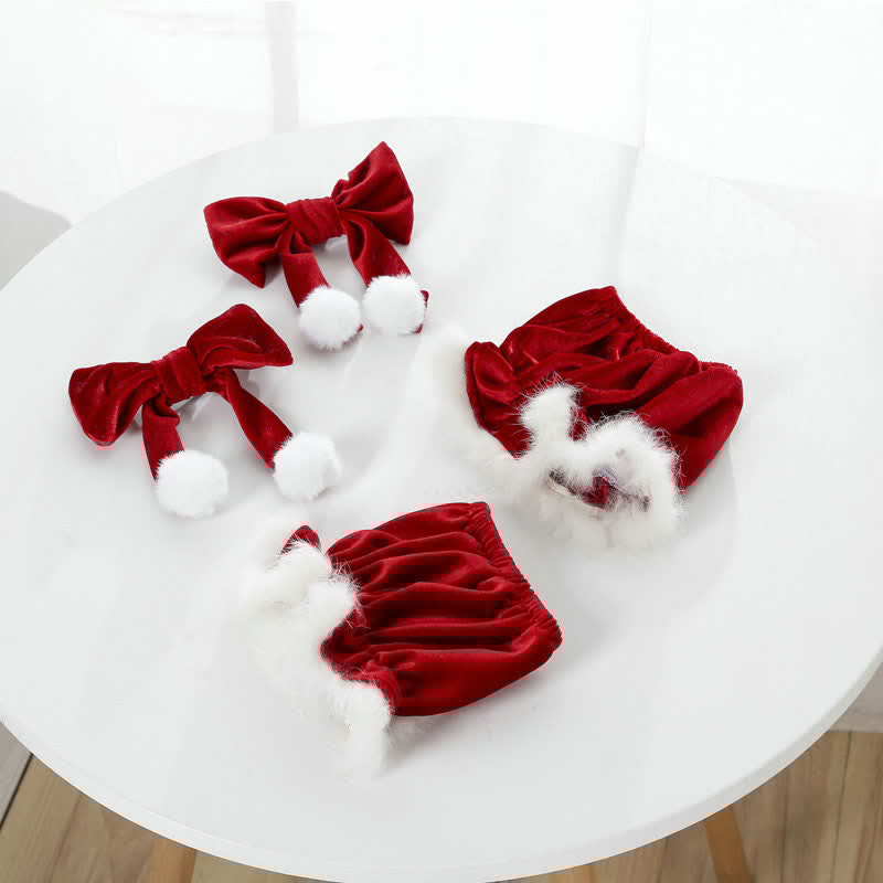 Bow Knot Ruffled Halter Christmas Dress Lingerie