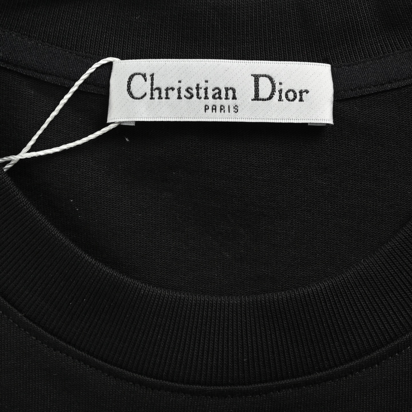 Dior 25ss front and back lettering foam print short sleeves