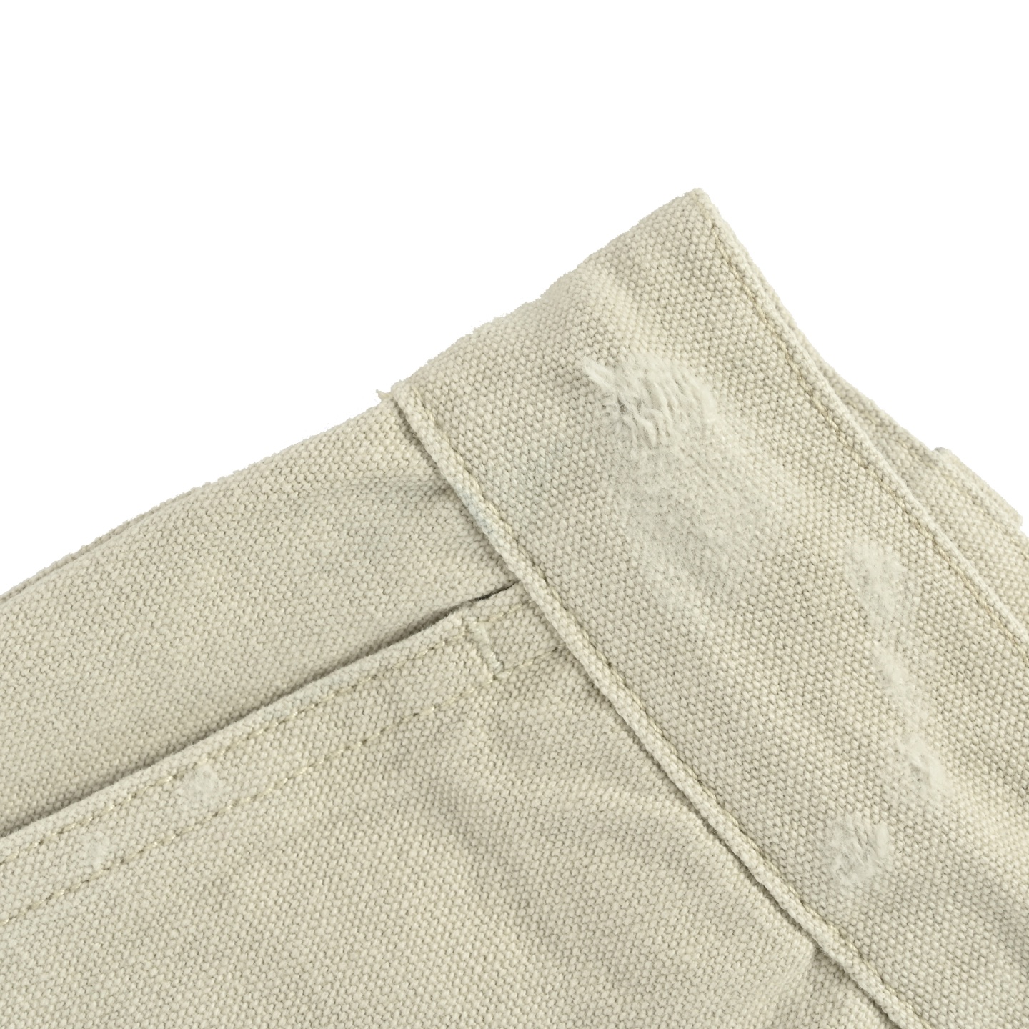 Balenciaga 25ss light grey distressed shorts