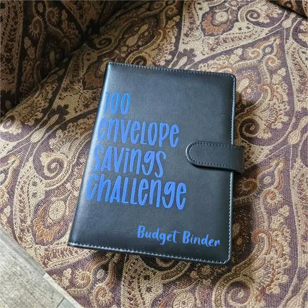 100 Envelope Challenge Binder Set-- A5 Money Saver Budget Binder Book with Cash Envelopes and SAVING CHALLENGE TRACKER