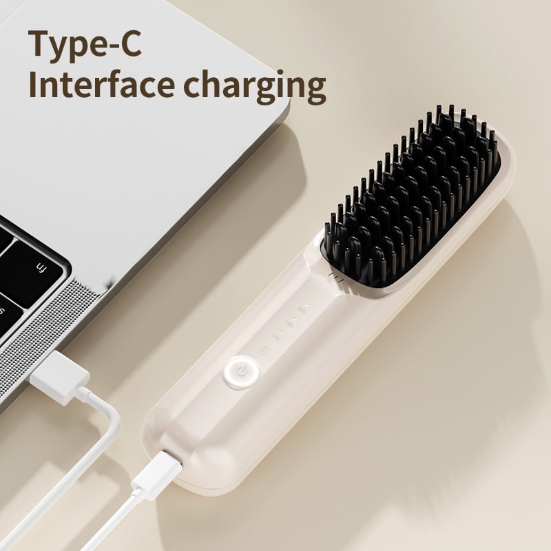 🔥Hot Sale 49% OFF🔥USB Cordless Negative Ion Hair Straightening Comb - Buy 2 Free Shipping