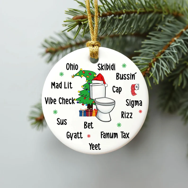 Skibidi Toilet Christmas Ornament