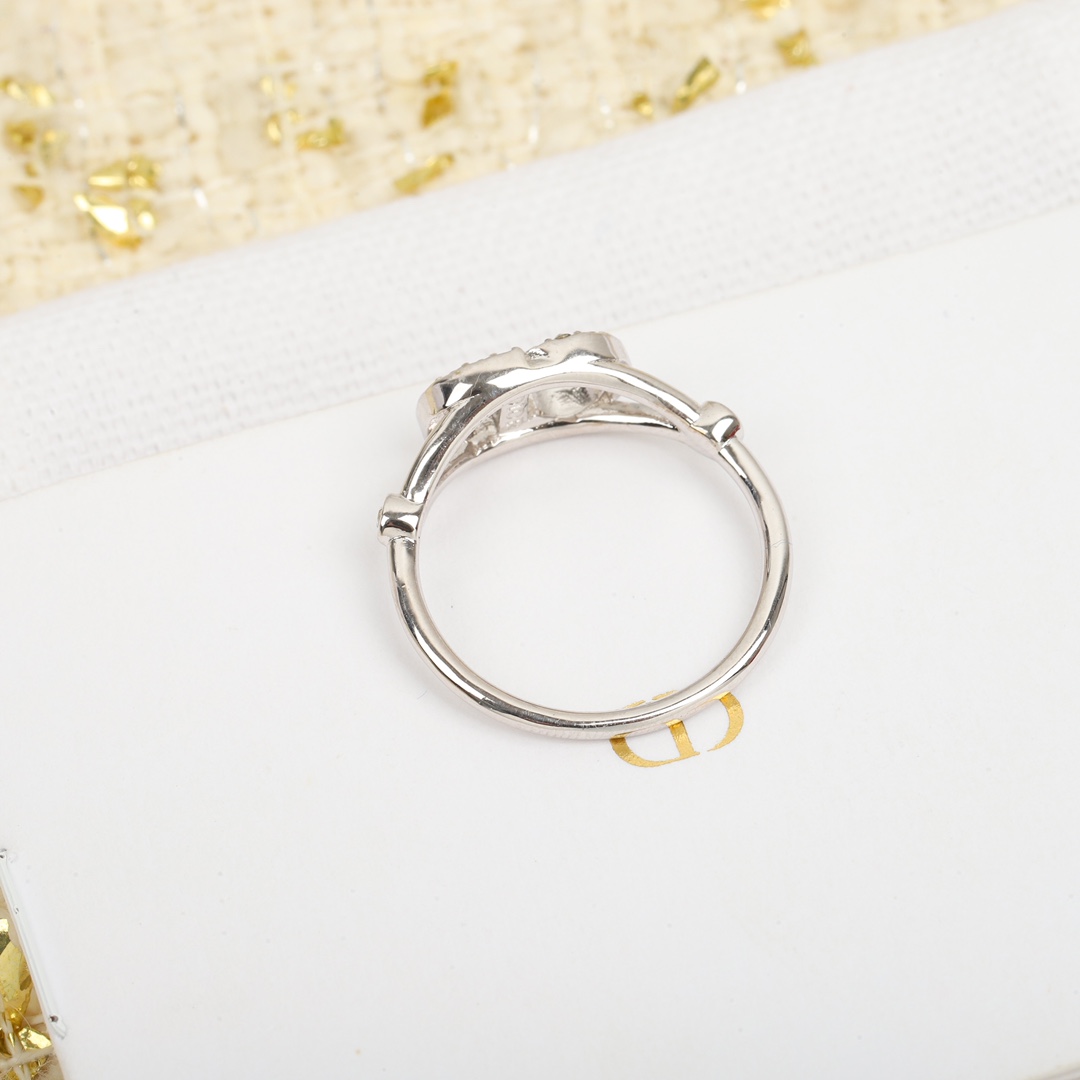 Dior Alphabet Full Diamond Ring