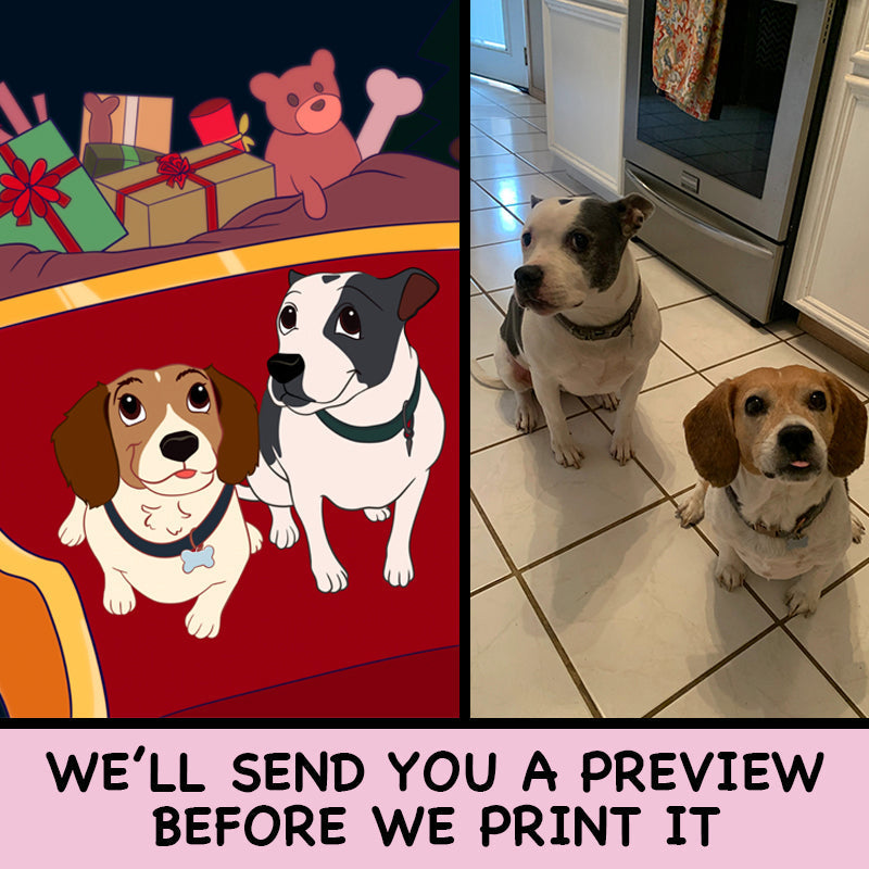 Custom Cartoon Pet Portrait Acrylic Plaque