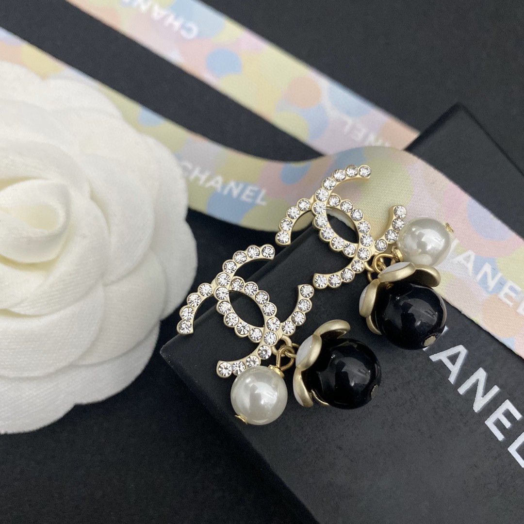 Chanel Camellia Earrings