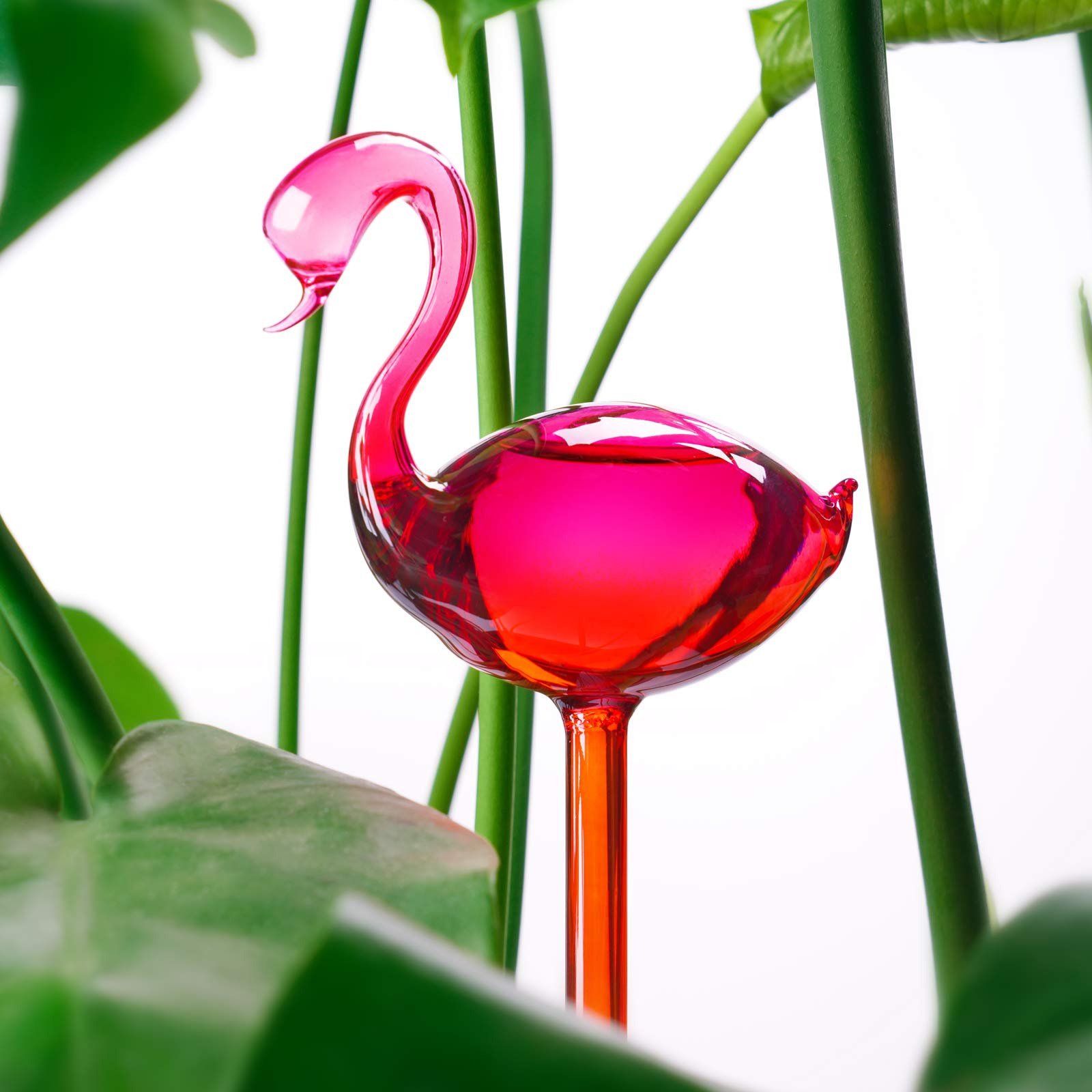 🔥NEW YEAR FLASH SALE 70% OFF🔥Self-Watering Glass Globes Flamingo Gradient Hot Pink