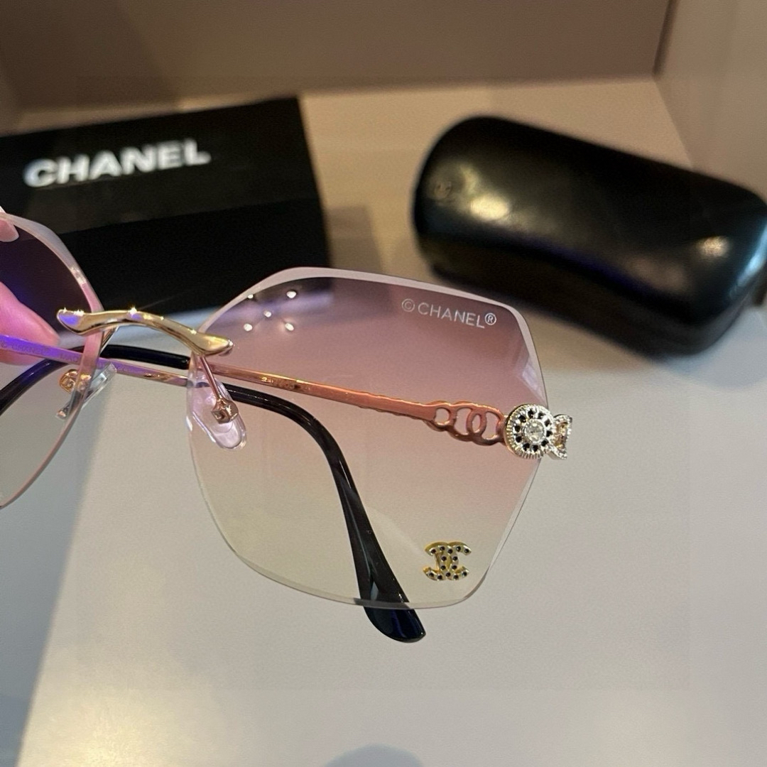 Chanel rimless sunglasses