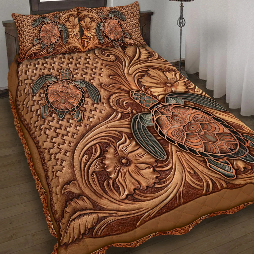 Turtles Quilt Bed Set