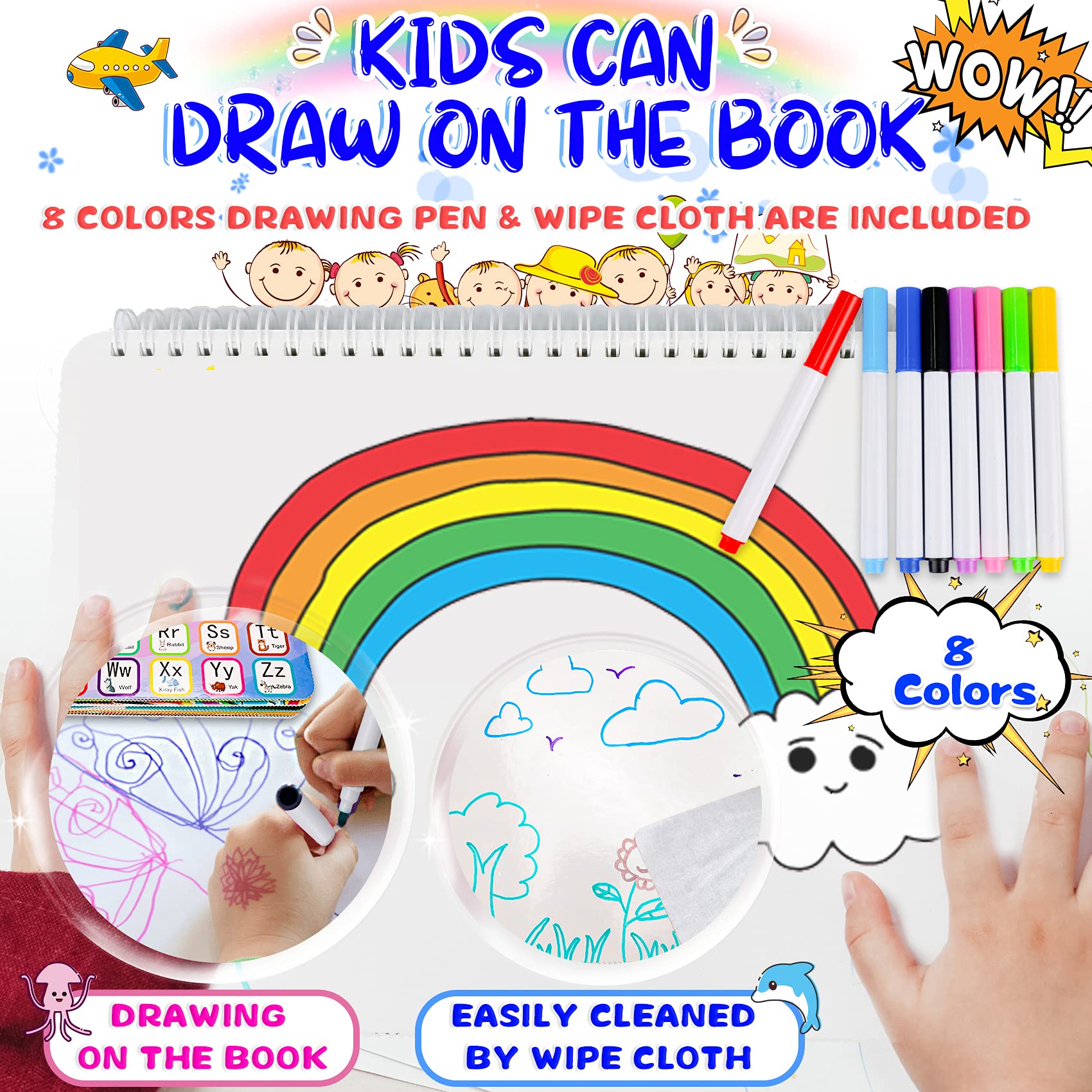 💥Hot Sale Promotion-[SAVE 50% OFF]--2023 Newest Version - A Combination Of Busy Book & Drawing Book--BUY 2 GET 10% OFF & FREE SHIPPING NOW