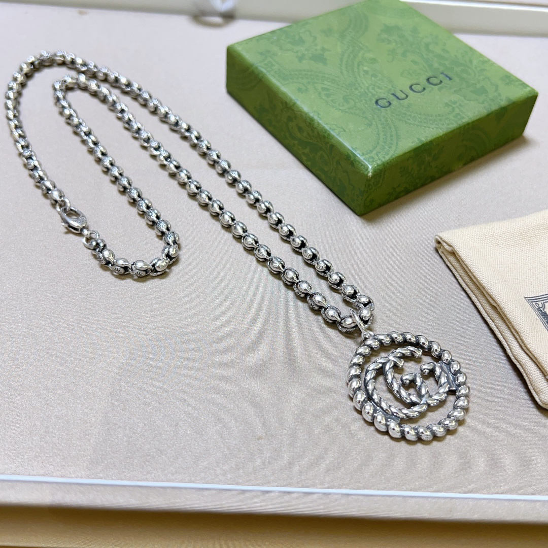 Gucci Anger Forest Series Braided GG Vintage Necklace