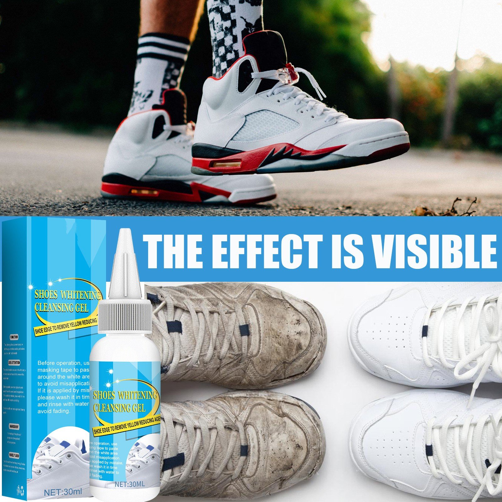 🔥Super Sale - 49% OFF🔥Shoes Whitening Cleansing Gel