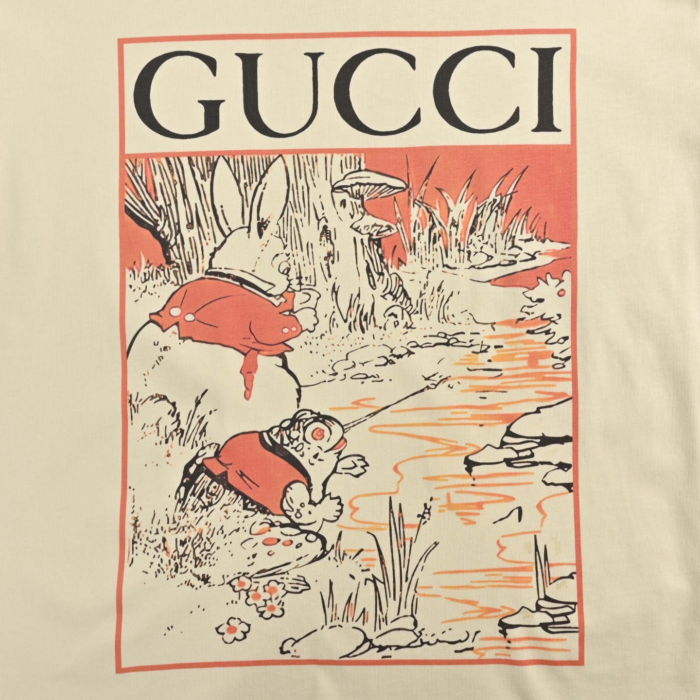 Gucci 24ss cartoon print short sleeve
