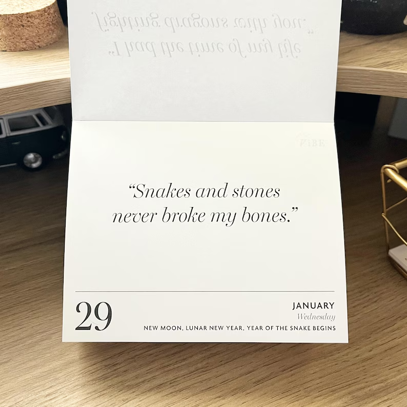📅📅Daily TS Desktop Calendar 2025 Page