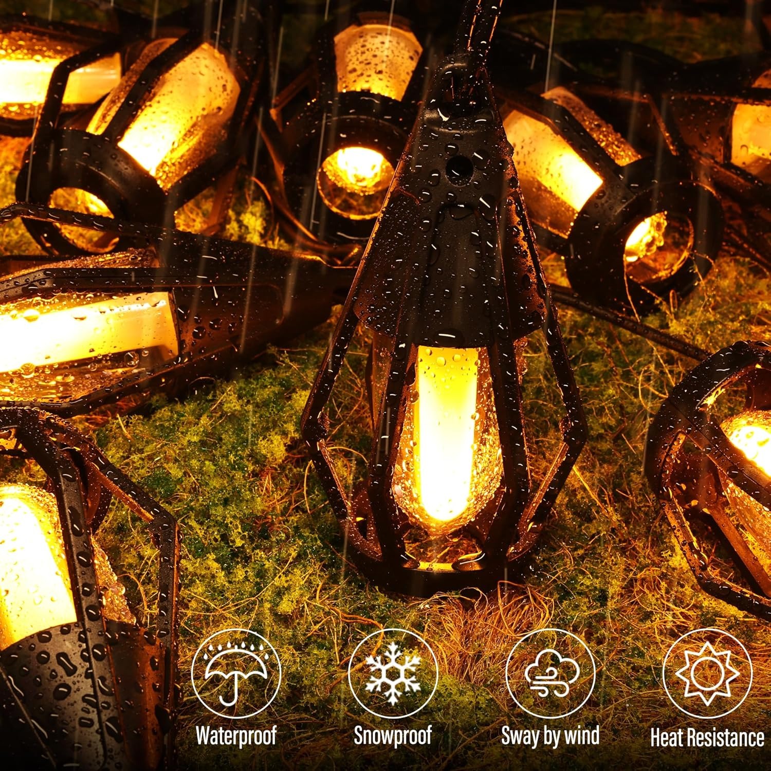 🔥ON SALE🔥Solar Flame String Lights