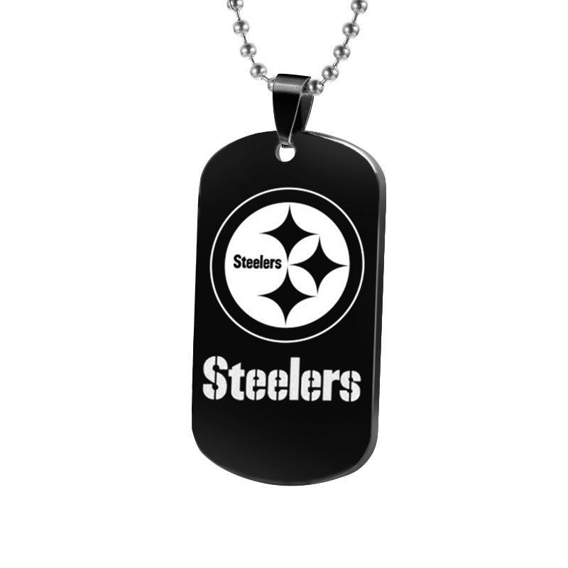PITTSBURGH STEELERS TITANIUM STEEL DOG TAG