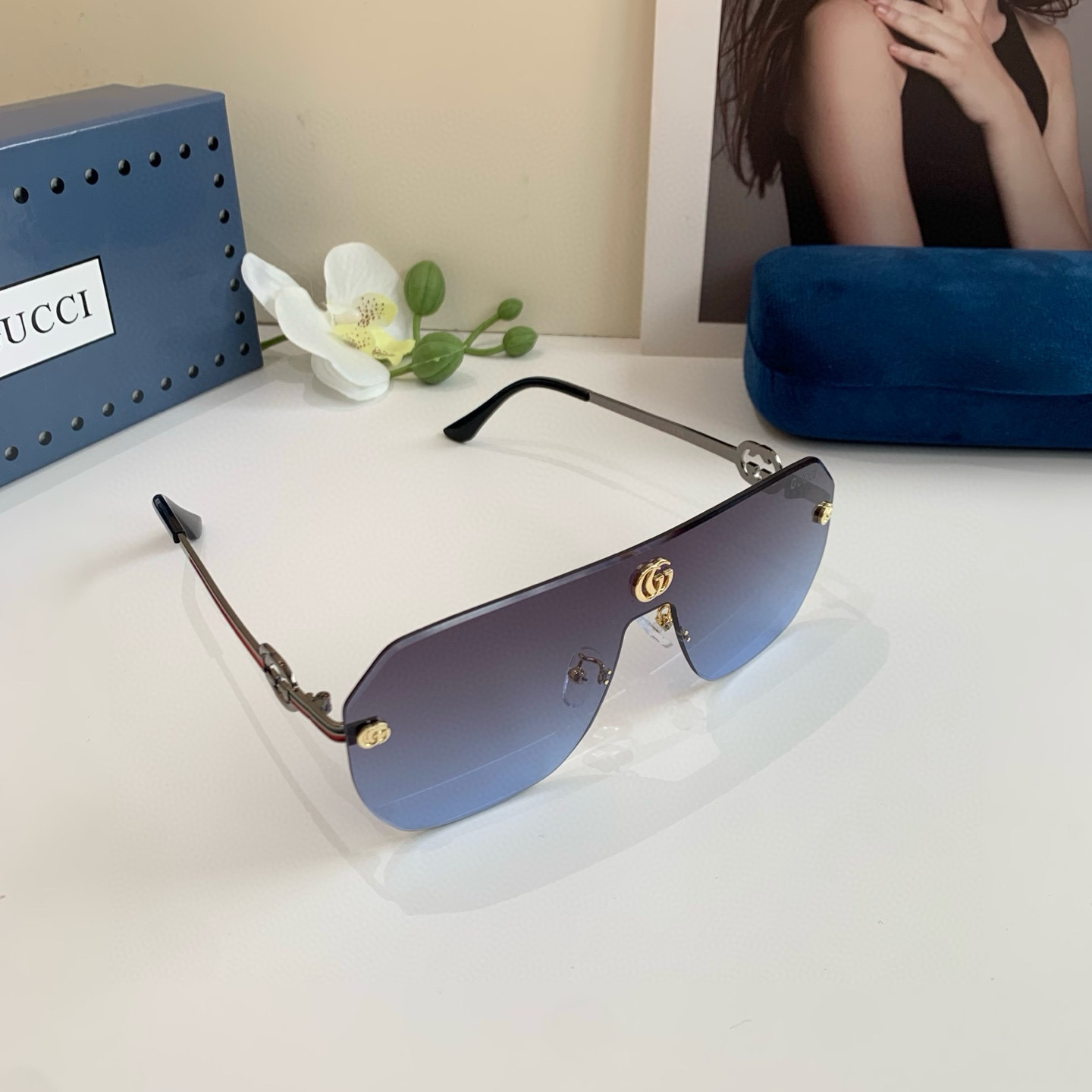 Gucci rimless sunglasses