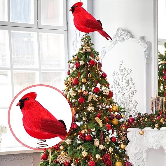 🔥LAST DAY 50% OFF🔥Cardinal Christmas Tree Topper