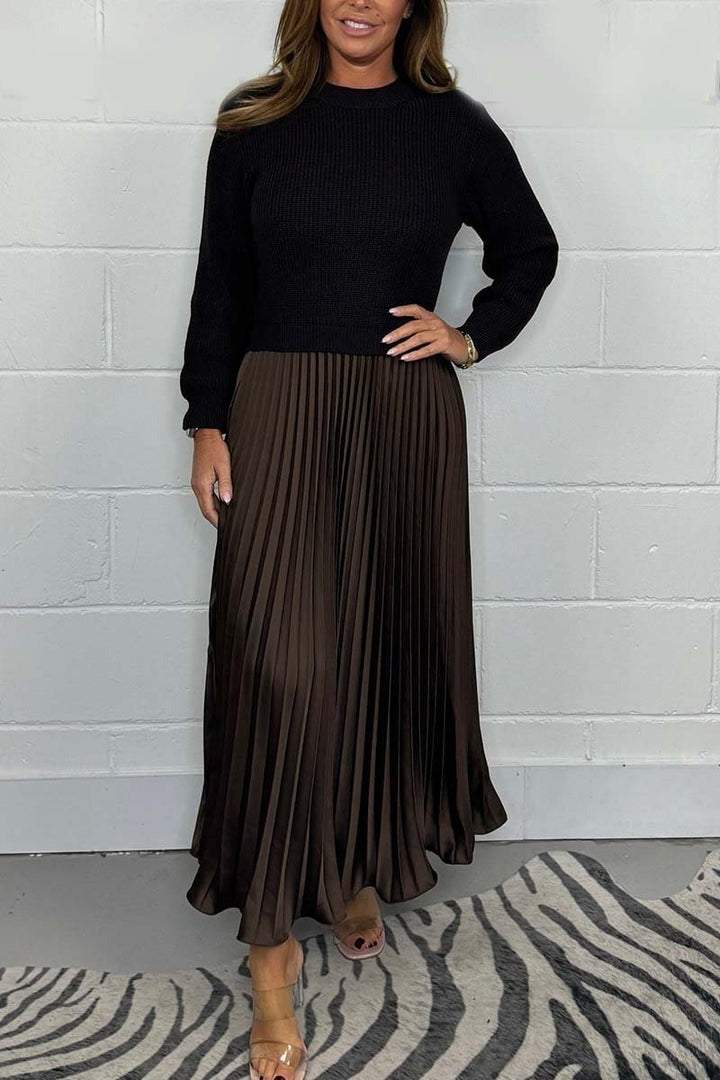 On Sale🔥Long Sleeve Jumper & Pleated Bottom Dress
