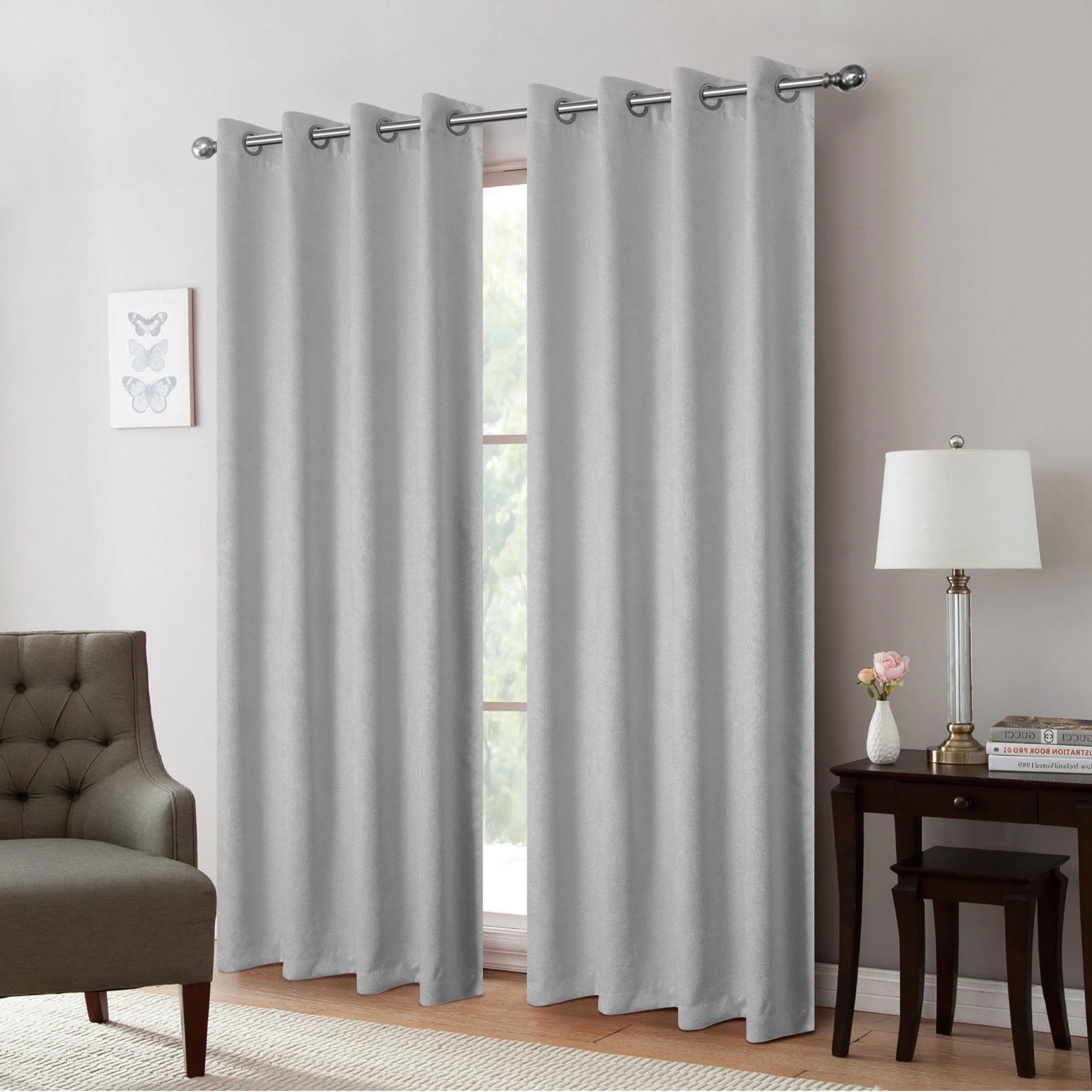 Isla Thermal Room Darkening Grommet Window Panel, 54x84 Inches