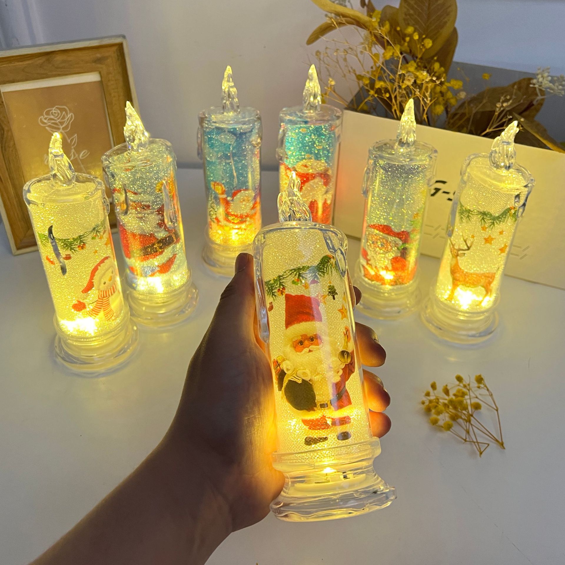 🎄New Year Sale- 80% OFF🎁Flickering Christmas Electronic Candles(4PCS/SET)--BUY 2 SETS  FREE SHIPING