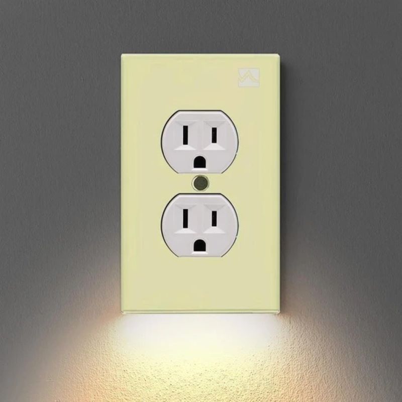 (New Year Promotion- SAVE 50% OFF) Outlet Wall Plate With Led -Buy 6 Free Shipping