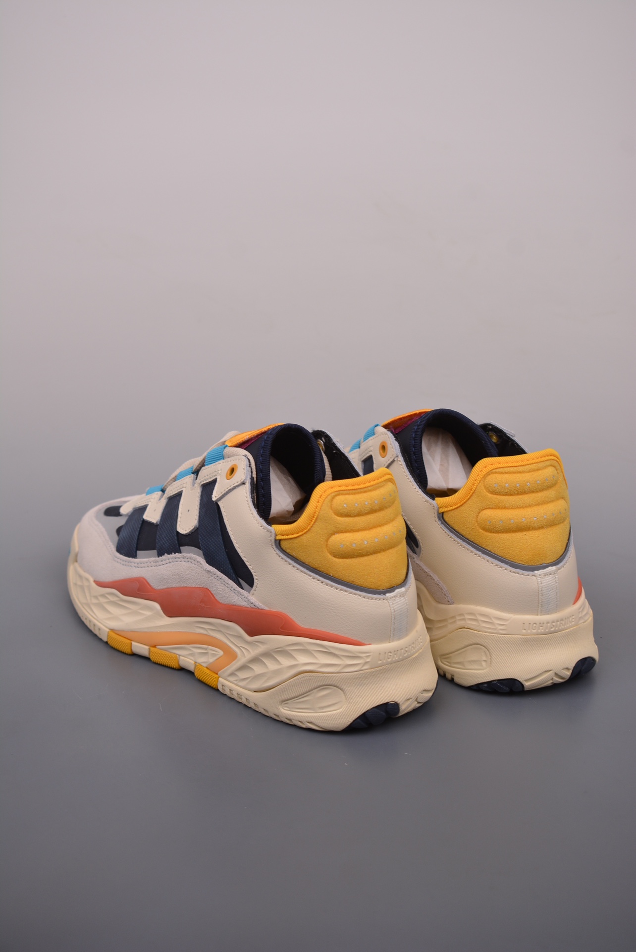 Adidas Originals Niteball Cream White Navy Yellow FV4842