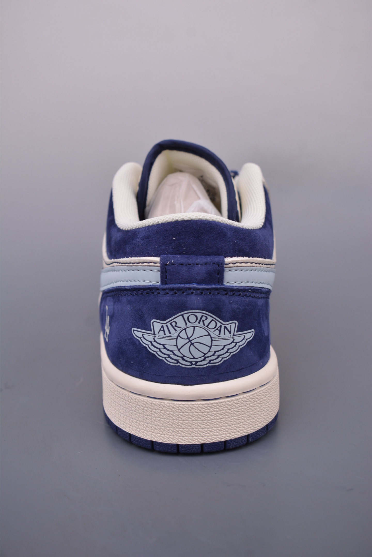 MLB x Nike Air Jordan 1 Low OGAJ1 Basketball Shoes Off-White Blue XX2405-005