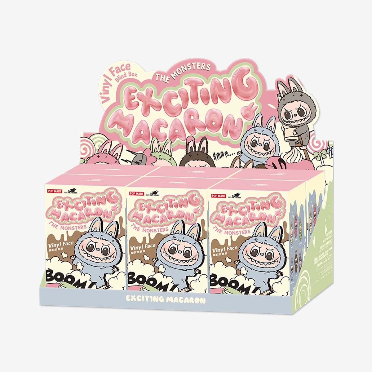 POP MART THE MONSTERS - Exciting Macaron Vinyl Face [1 Blind Box]