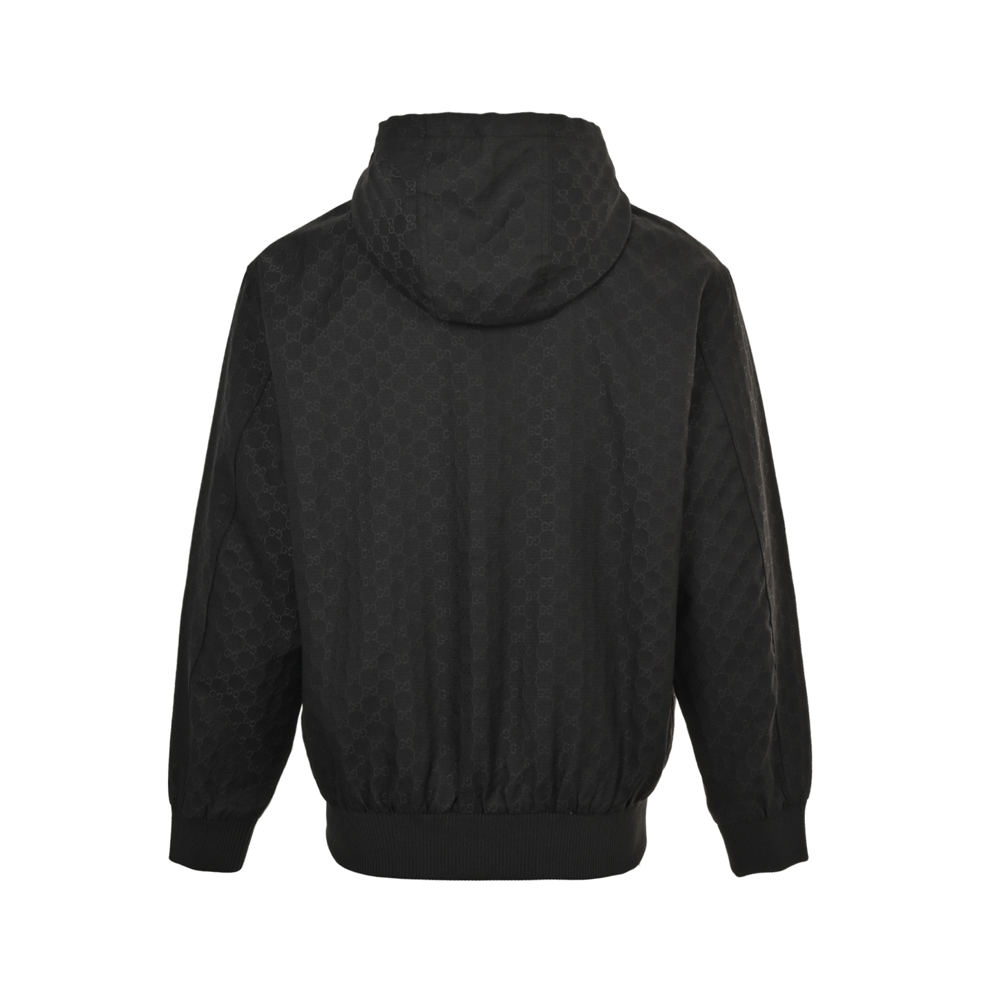 Gucci 25ss GG all-over print hooded zip-up jacket