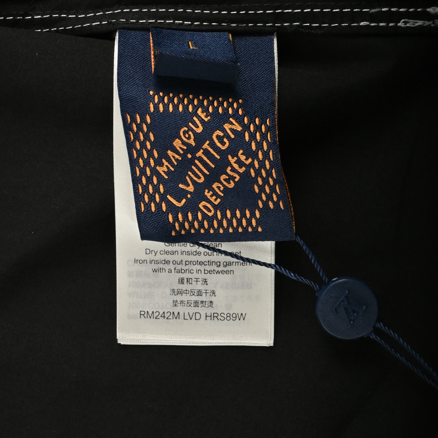 Louis Vuitton 25ss dice lettering embroidered short sleeve shirt