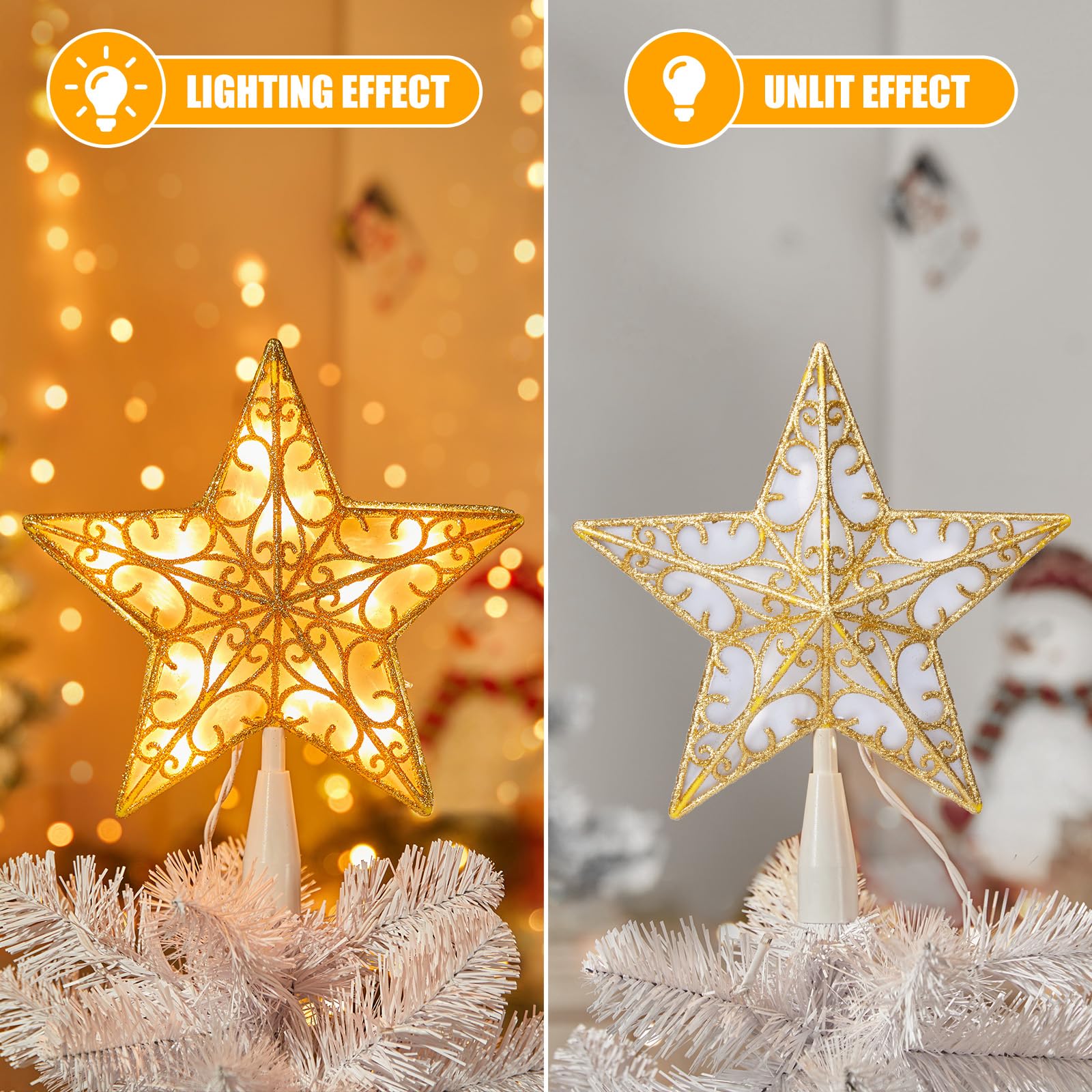 🎄Early Christmas Sale 49% OFF🎄Christmas Tree Topper Star Lights