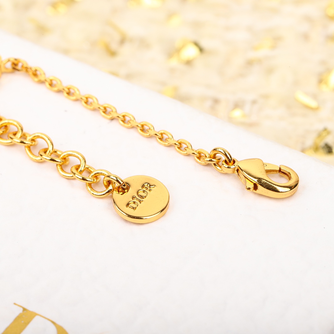 Dior Tanabata Limited Edition Red Heart Letter Bracelet